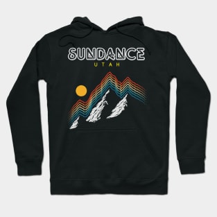 Sundance Utah - USA hiking and climbing 1980s Retro Design Hoodie